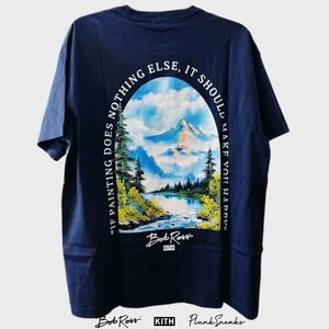 Kith for Bob Ross Nothing Else Pocket Tee • Store Exclusive • Navy • 2026